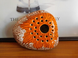 Retro kerámia ikebana "kavics tál"