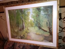 Czinege Zsolt 2 db olaj vászon festménye egyben 77x57, 55x43