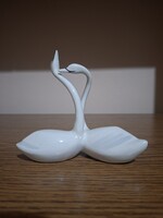 Art Deco FIM Budapest Porcelángyár (Budapesti Zsolnay) Hattyú pár.