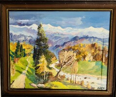 Természetkép - Olajfestmény