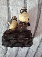 Realistic Wooden Effect Dutch Window Sill Decoration, Chirping Birds