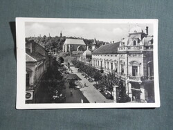 Képeslap,Miskolc,Erzsébet tér,Kossuth szobor,Avasi templom látkép,részlet,1956-