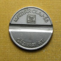 MOL zseton nikkelezett