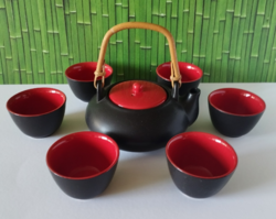 ELEGÁNS JAPÁN HAT SZEMÉLYES KERÁMIA TEÁS KÉSZLET