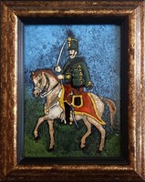 Stained Glass Art - Hungarian Hussar