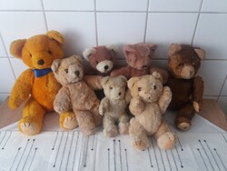 Régi mackó, maci csomag 7 db együtt