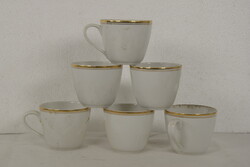 6 db Hollóházi porcelán csésze A369
