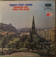 Police pipe band  Princes street parade Edinburgh City