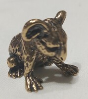Miniatűr sárgaréz aranyos koala  szobor