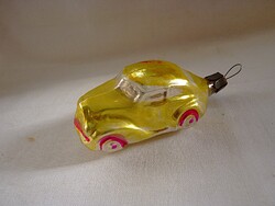 RÉGI ÜVEG KARÁCSONYFADÍSZ - AUTÓ ("POBEDA"!)