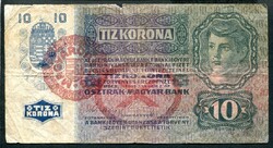 1915 10 Korona - Magyarország felülbélyegzés
