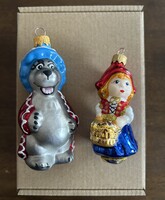 Piroska és a farkas karácsonyfadísz szett