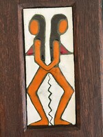 Ikrek tűzzománc kép (K0029)