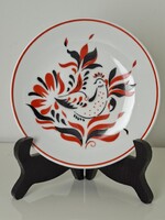 Kakasos Hollóházi porcelán tányér dísztányér falitányér 15 cm - Kakas