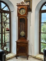 Art Nouveau Standing Clock with Monthly Movement