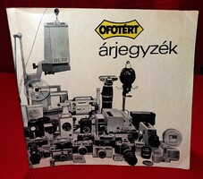 1970'S Az OFOTÉRT anno az ÖSSZES TERMÉKÉT bemutató VASTAG KÉPES katalógusa a képek szerint