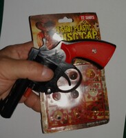 Nagyon szép állapotú trafikáru plasztik western colt+8 tár (72 lövés) rózsa patronnal képek szerint