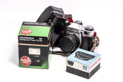 Praktica LB fényképezőgép, Pentacon auto 1,8/50 objektív páros.