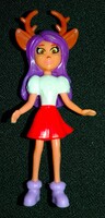 Aranyos plasztik Enchantimals Danessa szarvas játék figura 8 cm a képek szerint