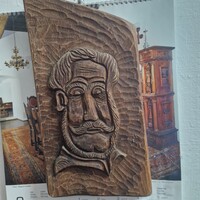 Faragott arckép, Kossuth Lajos tölgyfa faragás