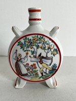 Régi Drasche, ritka mintás porcelán kulacs