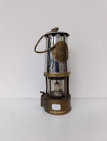 Antik bányász szerszám vájár karbid lámpa szép állapotban 308 3246