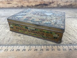 -AV636- Régi Pléh Doboz Lotus Szivar