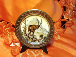 Ón keretes porcelán tál, tányér, Kaiser