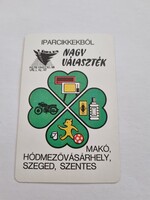 Delta Trading Company 1973. Annual card calendar Makó, Hódmezővásárhely, Szeged, Szentes