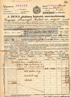 Biztosítási kötvény: DUNA Általános Biztosító Rt.