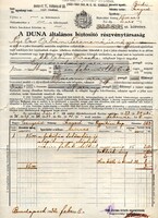 Biztosítási kötvény: DUNA Általános Biztosító Rt.