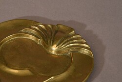 Ovális retro bronz hamuzó, formába öntött