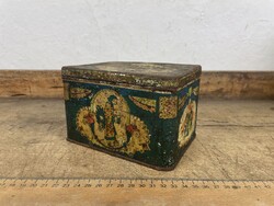 -AV635- Régi Teás Pléh Doboz Fratelli Deisinger Tea-Különlegességei Budapest