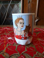 Zsolnay Hófehérke mese mintás gyerek pohár