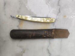 Antik fodrász borbély kellék eredeti gyönyörű àllapotban borotva, hasznàlható, Dekoráció Gyüjtemény