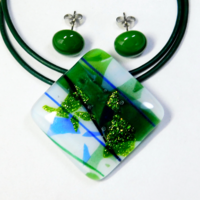 Tavaszi erdő üvegékszer szett