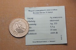 Bocskai István 1605 10 Dukát - Magyar Aranypénzek utánveretben sorozat