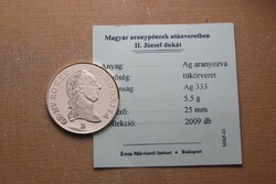 II. József 1790 B Dukát - Magyar Aranypénzek utánveretben sorozat