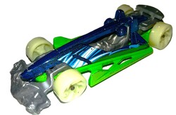 2018. MATTEL - HOT WHEELS - TRACK HAMMER kerekei foszforeszkálnak -1 :64 fém kisautó a képek szerint
