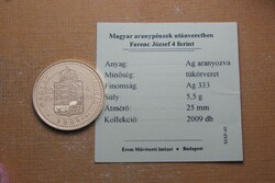 Ferenc József 1884 KB 4 Forint - Magyar Aranypénzek utánveretben sorozat