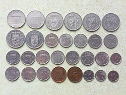 Hollandia 29 db Különböző Érme 5,10,25 Cents 1 Gulden 1948-1993