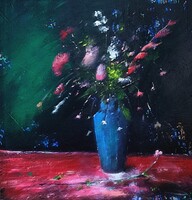 Színek robbanása .Varga Anikó festmény