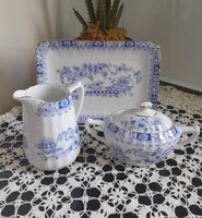 Bavaria Seltmann Weiden China blau mintájú kávés szervírozó készlet