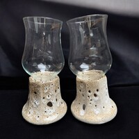 Rare 1960s German Fat Lava Candle Holder