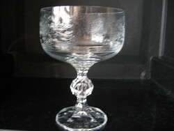 Retro Bohemia kristály maratott koktélos , pezsgős pohár