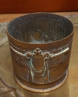 Argentor jelzett szecessziós réz pohár