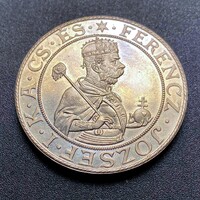 1896 Ferenc József Millenium Ezüst Tallér  Artex U•P Utánveret