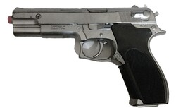 MINŐSÉGI SPANYOL -GONHER fém játékpisztoly rendőrpisztoly Smit&Wesson a képek szerint