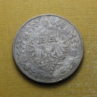 Ferenc József 1909 5 Corona ezüst