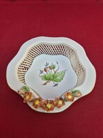 Herendi Hecsedli Pattern Woven Basket